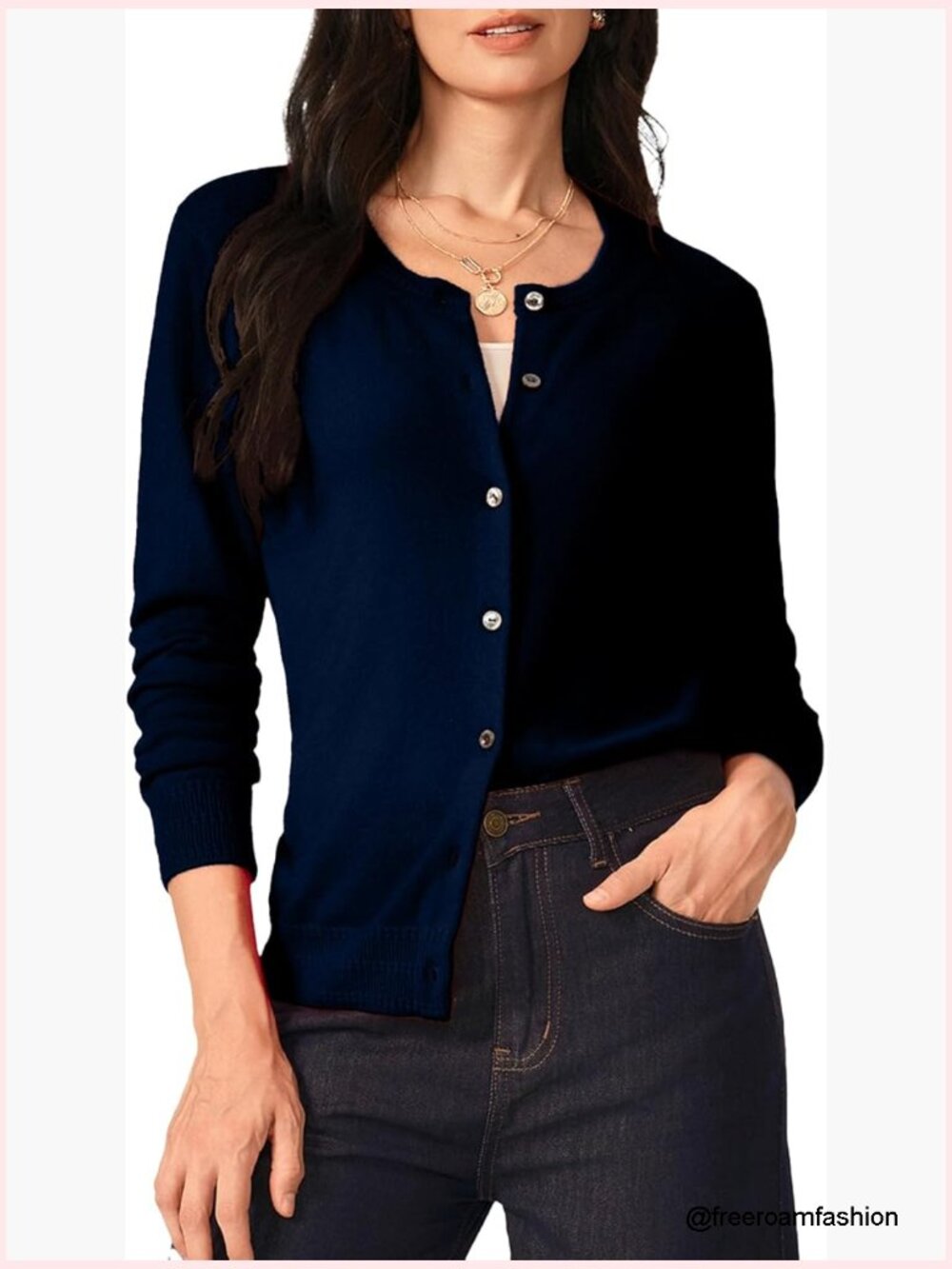 100% Pure Cashmere Cardigan Sweater Machine Washable Button Up Crewneck